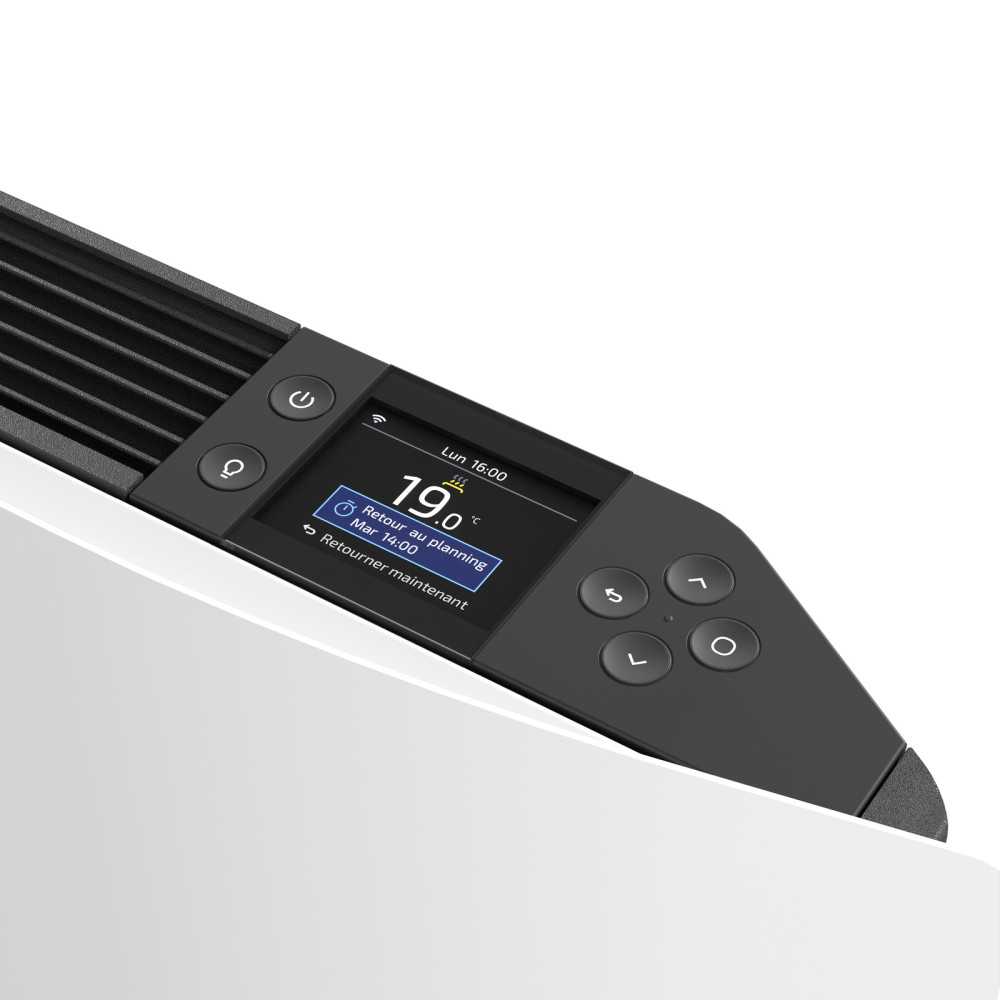 Radiateur digital DIVALI NEO 1250W horizontal blanc carat – ATLANTIC 507671
