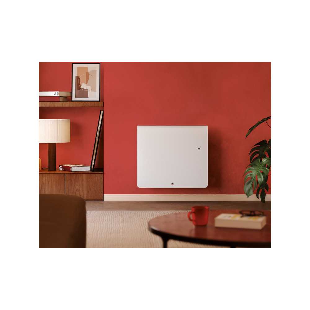 Radiateur à chaleur douce EQUATEUR 5 horizontal blanc mat 1000W THERMOR 428388