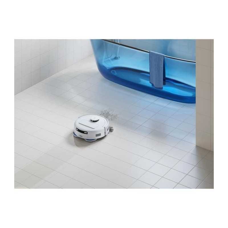Aspirateur Robot Laveur - ECOVACS DEEBOT MINI - 9000 Pa - 128 min - 1,8 L - Bleu / Blanc