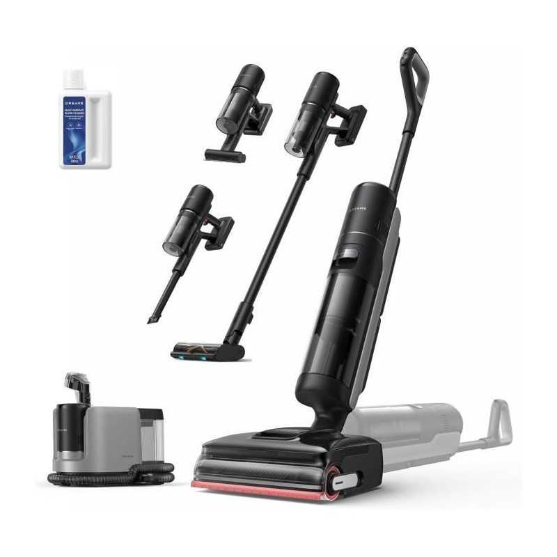DREAME H15 Mix Aspirateur Laveur 7-en-1 - Bras robotique IA - Nettoyage des Bords Triple - 23 kPa - Lavage Brosse a l'eau a 100