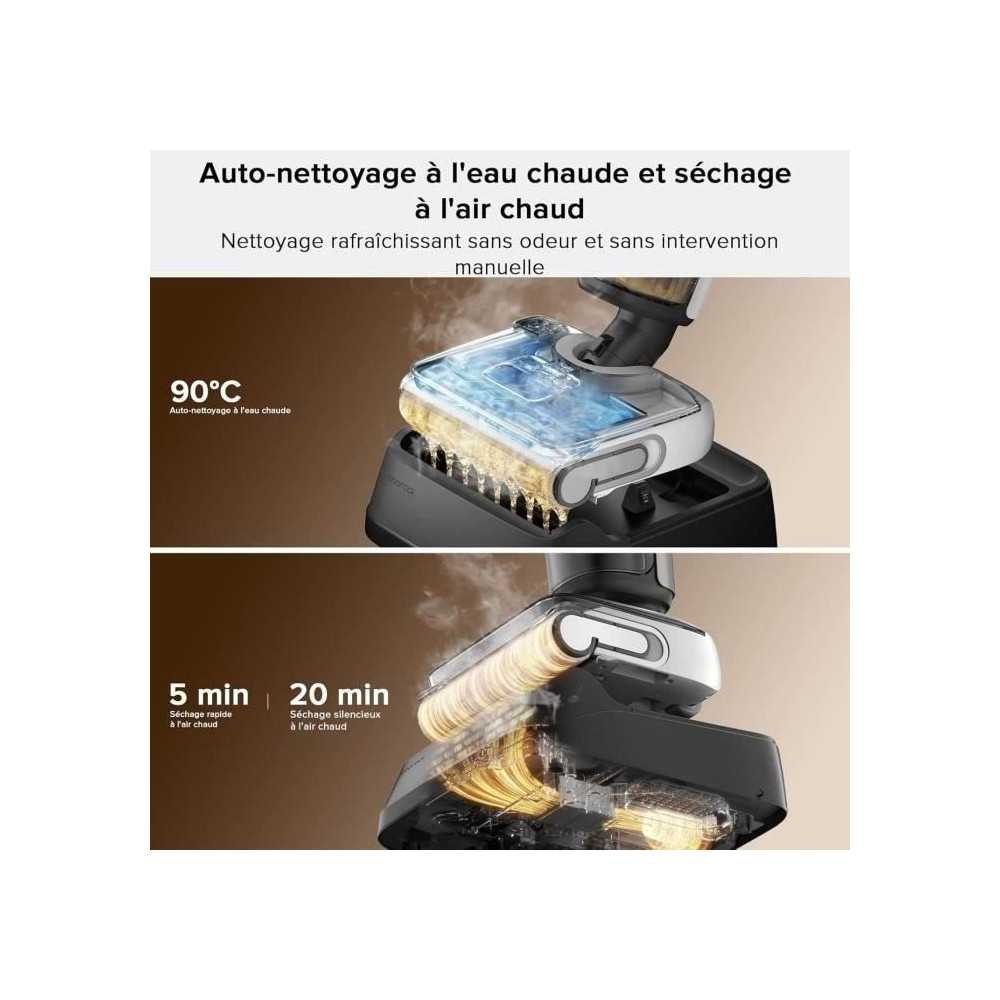 Aspirateur Laveur ROBOROCK F25 - 20 000 Pa - Tout-en-Un avec séchage Rapide a 90 °C - Auto-Nettoyage a l'eau Chaude