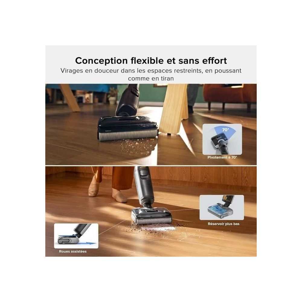 Aspirateur Laveur ROBOROCK F25 - 20 000 Pa - Tout-en-Un avec séchage Rapide a 90 °C - Auto-Nettoyage a l'eau Chaude