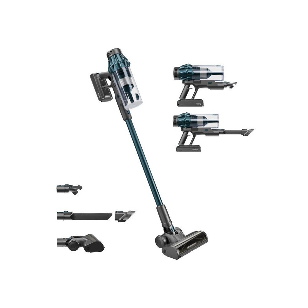 Aspirateur balai 2-en-1 sans fil - H.KoeNIG UPX32 - 30000 Pa - 50 min - 0,8 L - Bleu