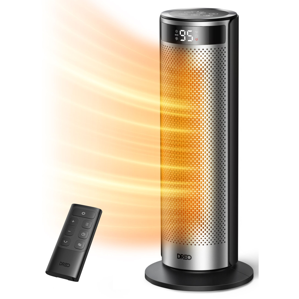 Chauffage d'appoint - Hyperamic - 1500 W - Dreo - Solaris 628 - Colonne - Noir