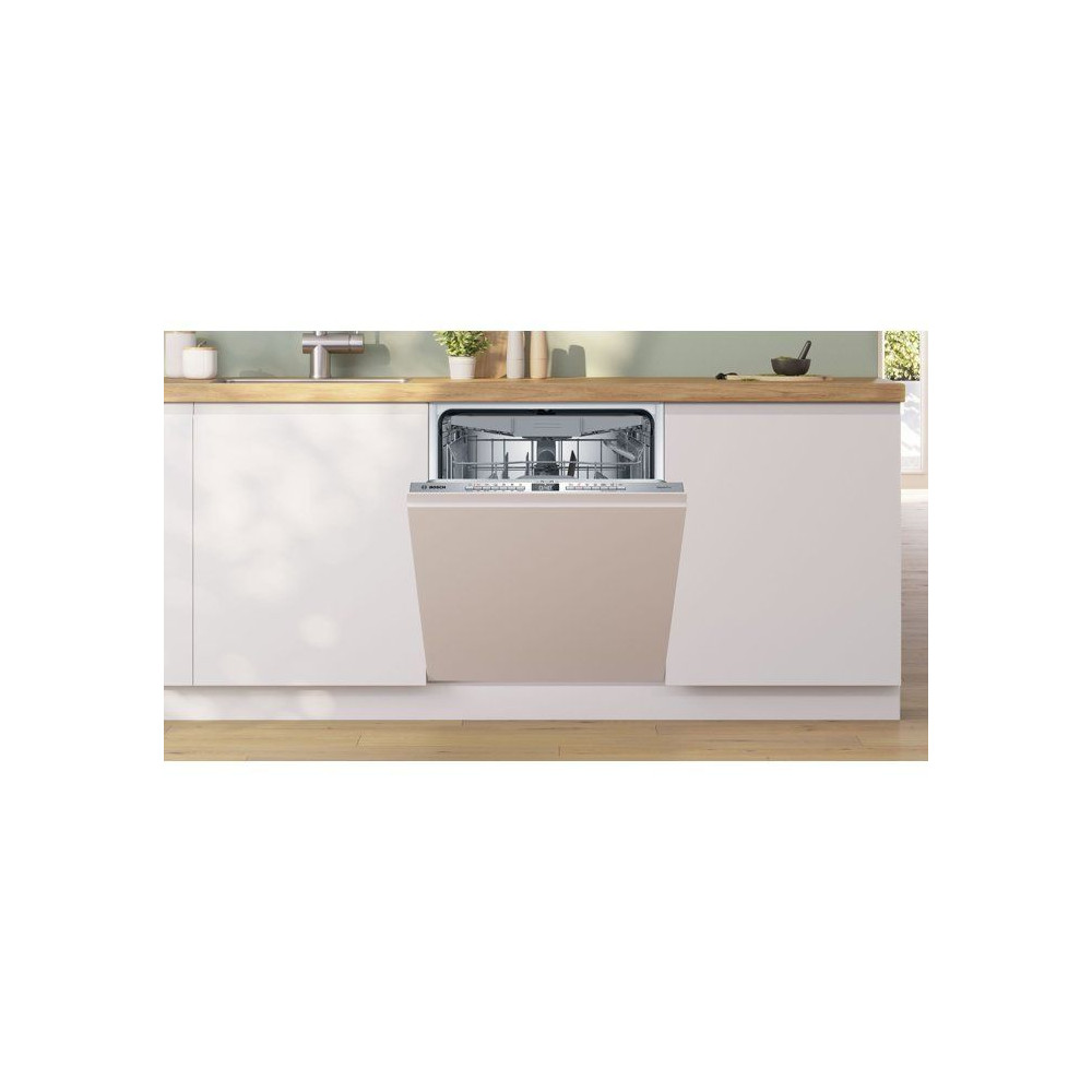Lave-vaisselle tout encastrable BOSCH SMV4HCX07E SER4 - 14 couverts - L60cm - 42 dB - 6 programmes - Tiroir a couverts