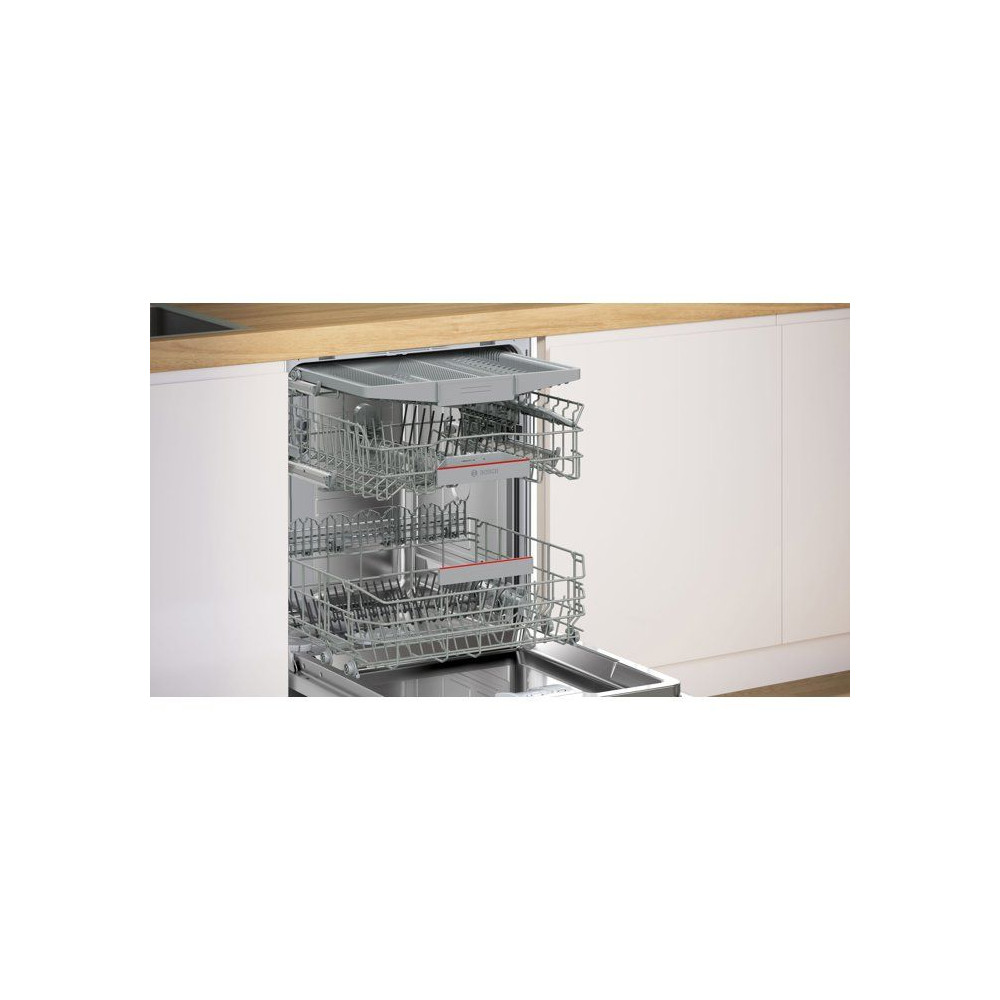 Lave-vaisselle tout encastrable BOSCH SBV4HCX07E SER4 - 14 couverts - Induction - L60cm - grande hauteur - 42dB - Classe C