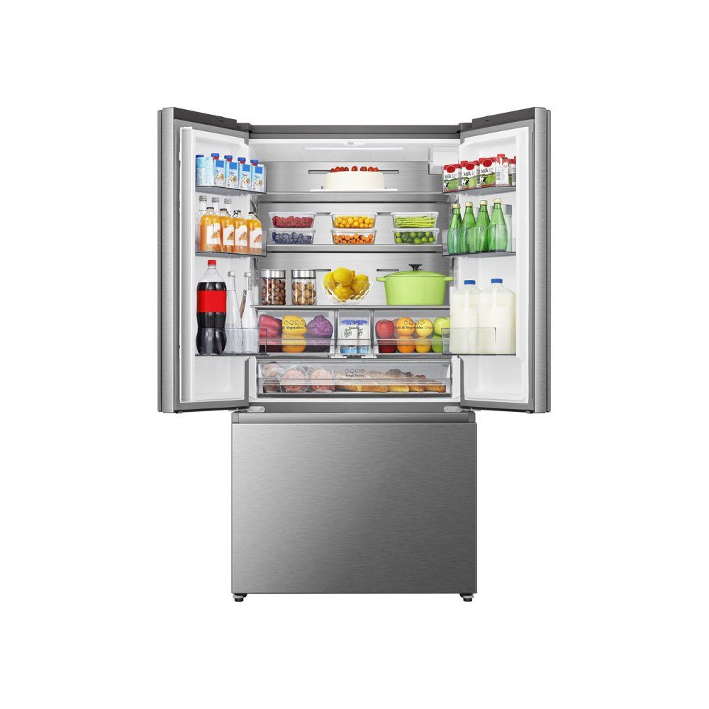 Réfrigérateur multi-portes - HISENSE - RF815N4SESE - 634 L - Distributeur d'eau - Classe E - 91,4 x 73 x 178,5 cm - Inox