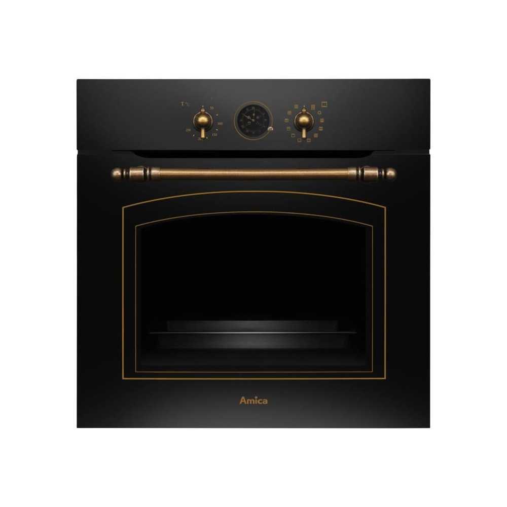 Four multifonction - Catalyse - AMICA - ED17319B RETRO - Noir - 59,5 x 59,5 x 57 cm
