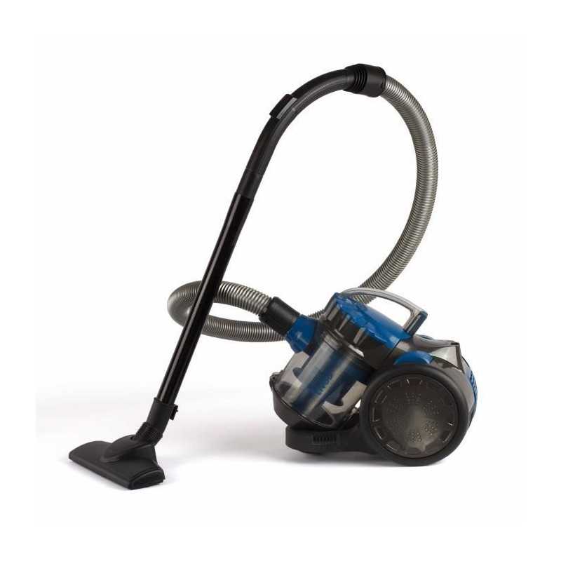 Aspirateur multi-cyclonique sans sac - LIVOO - DOH105B - 700 W - 2 L - 78 dB - Filtre lavable - Embout 2 en 1 - Bleu / Gris