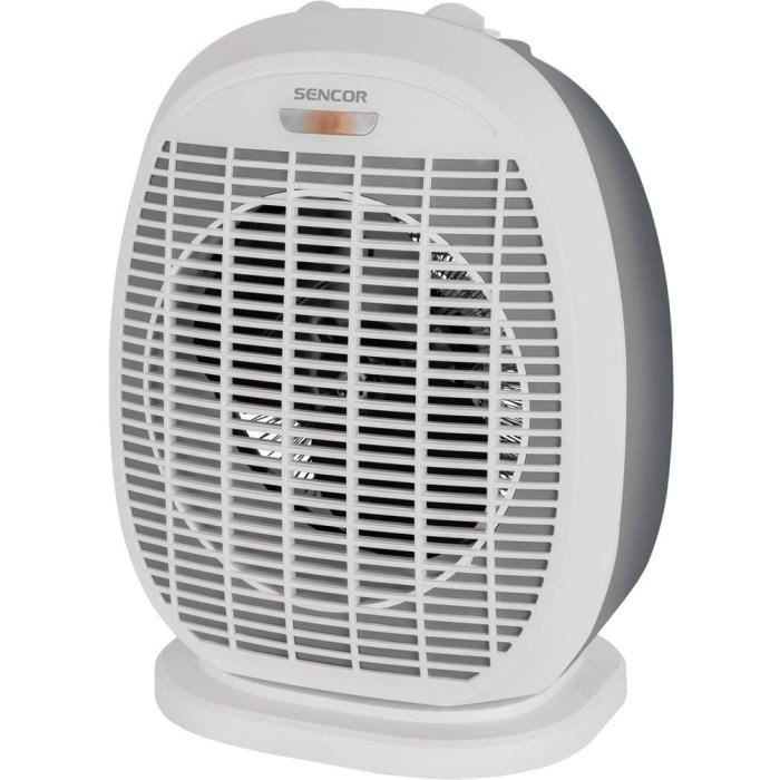 Radiateur soufflant a air chaud - SENCOR - SFH 7017WH - 2000 W - 2 niveaux de chauffage - Blanc