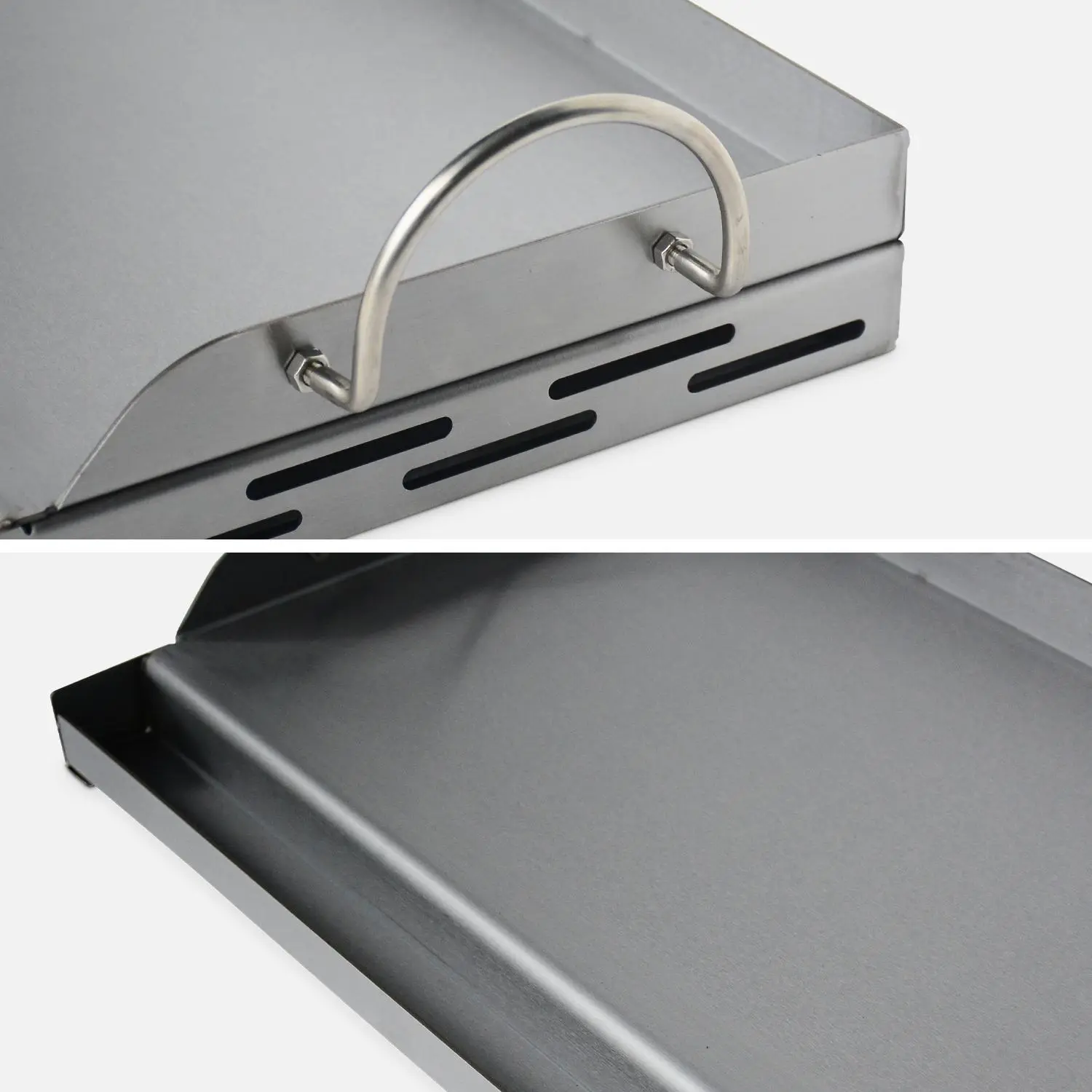 Plaque plancha 55cm pour barbecue à gaz