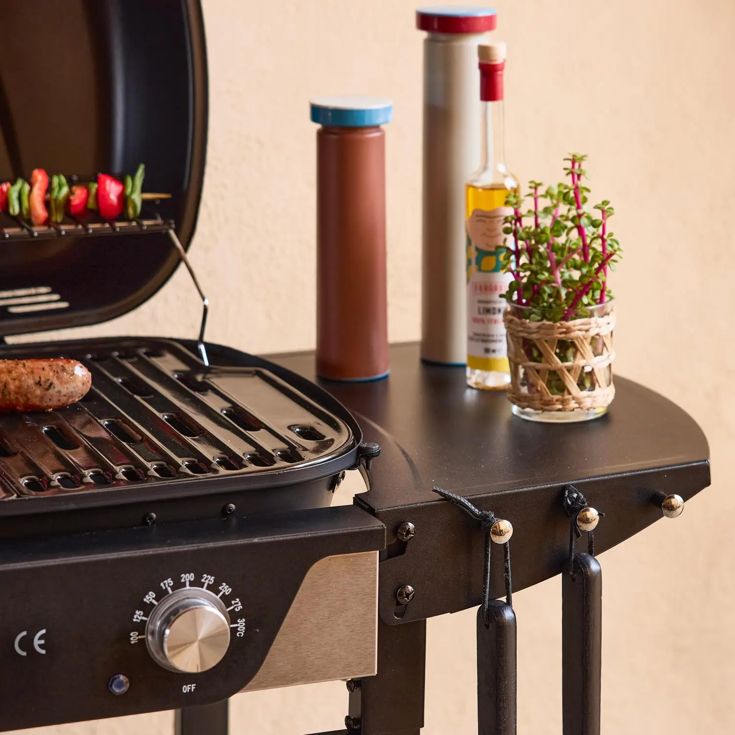 Barbecue électrique acier émaillé 2 brûleurs 2300 W
