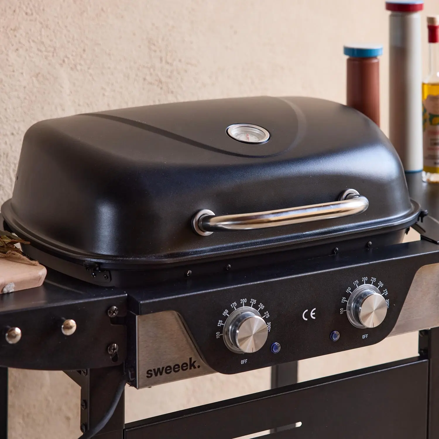 Barbecue électrique acier émaillé 2 brûleurs 2300 W
