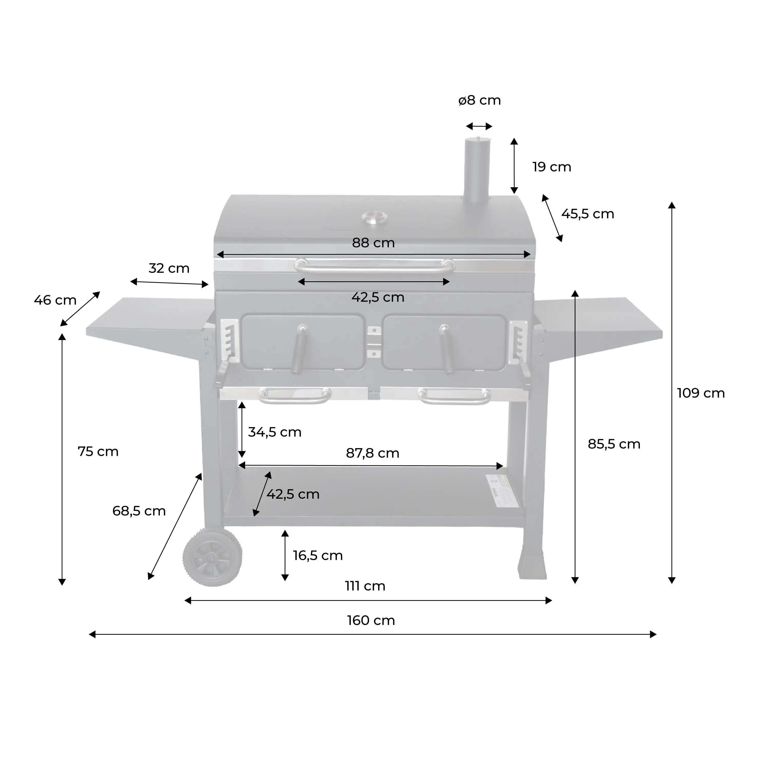 Barbecue Grill charbon XL