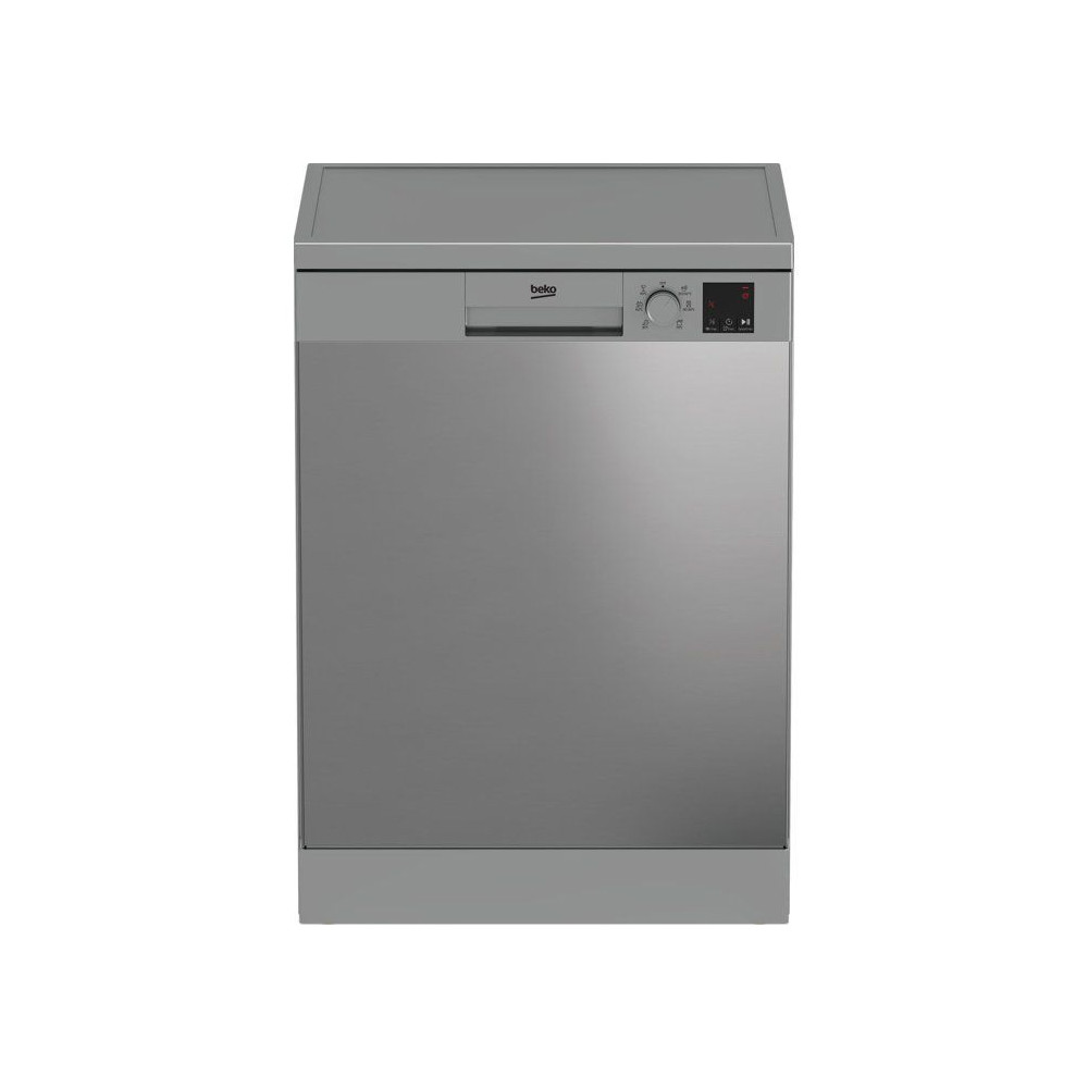 Lave-vaisselle pose libre BEKO Série b100 DVN06430X - 14 couverts - L60cm - 47 dB - Ouverture auto - Inox