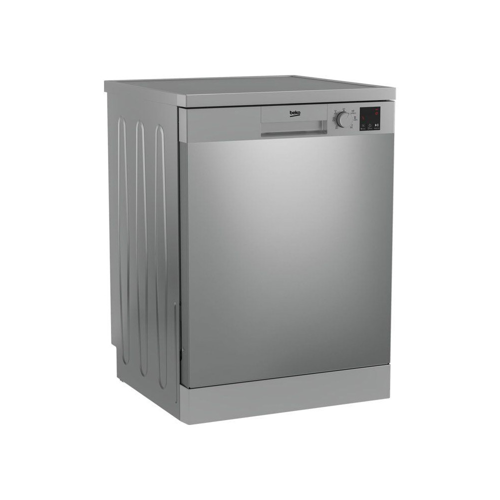 Lave-vaisselle pose libre BEKO Série b100 DVN06430X - 14 couverts - L60cm - 47 dB - Ouverture auto - Inox