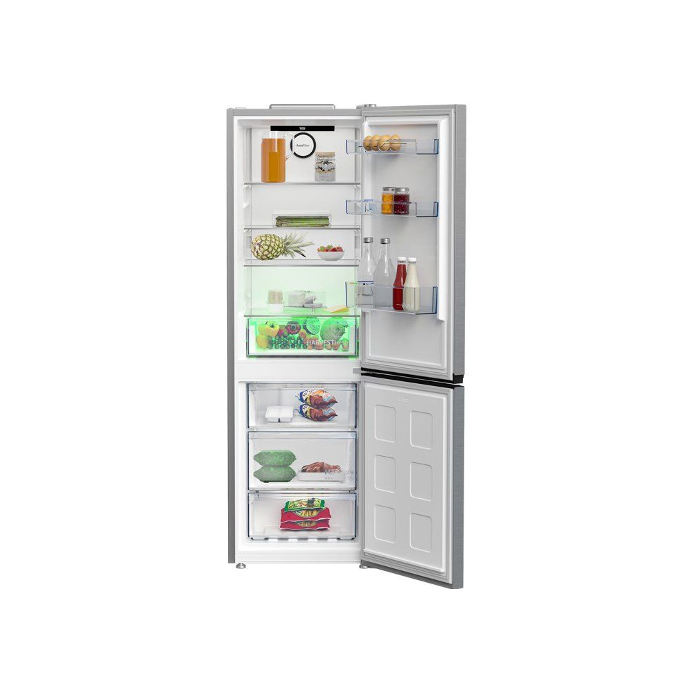 Réfrigérateur combiné - BEKO Série bPro500 - B5RCNE365HXB - 2 portes - 316 L - Classe D - 59,5 x 66,3 x 186,5 cm - Métal br