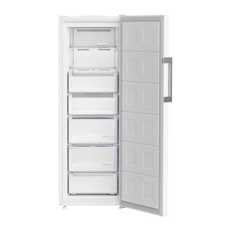 Congélateur armoire pose libre - BEKO - B3RFNE294W - Froid ventilé - E - 260 L - Autonomie : 11 h - 75,4 x 59,7 x 170,5 cm - B