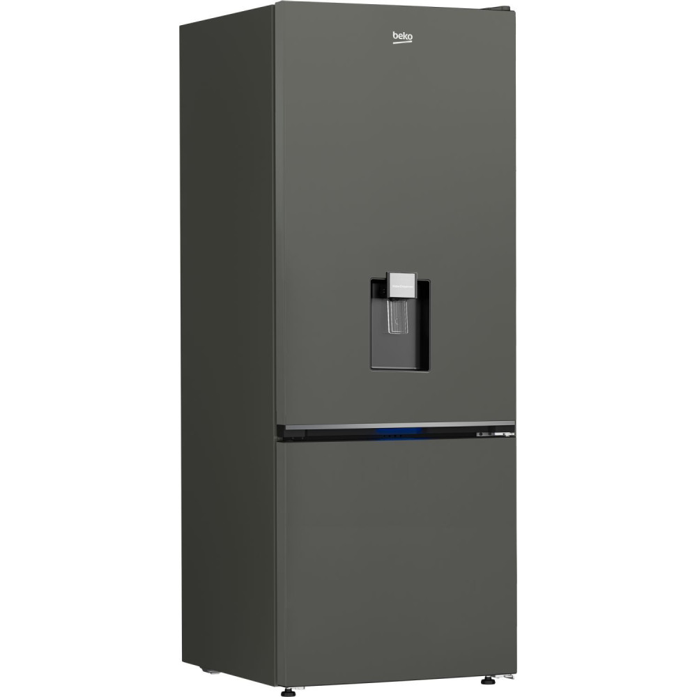 Réfrigérateur combiné - BEKO série b100 - B1RCNE534DG - 2 portes - Distributeur d'eau - 475 L - 70 x 74,5 x 187 cm - Gris Ma