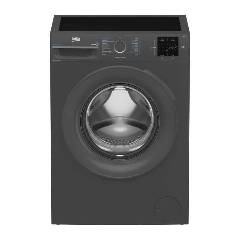 Lave-linge BEKO BM0WU3922FB - 9 kg - Induction - L60cm - 1200 trs/min - Classe A - Noir