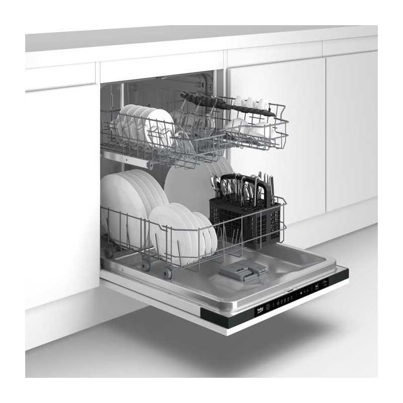 Lave-vaisselle tout intégrable - BEKO - BLVI74F - 13 couverts - 48 dB(A) - 60 cm - Blanc