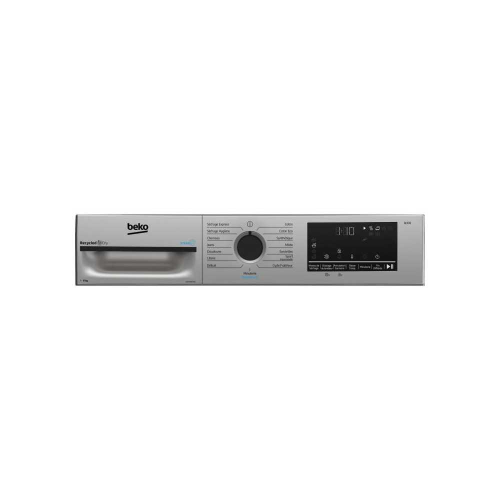 Seche-linge pompe a chaleur BEKO D3H28E93S Eco Sense - 8 kg - L60cm - Silver