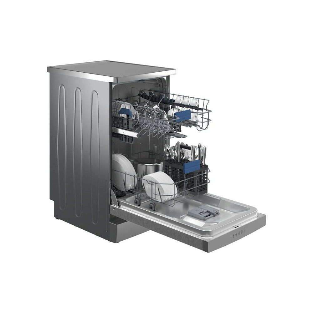Lave-vaisselle pose libre BEKO BDFS15030X - 10 couverts - Induction - L45 cm - 47 dBA - Classe D - Inox Anti-trace