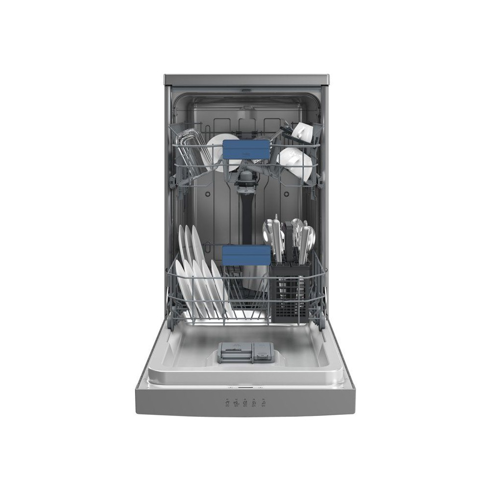 Lave-vaisselle pose libre BEKO BDFS15030X - 10 couverts - Induction - L45 cm - 47 dBA - Classe D - Inox Anti-trace