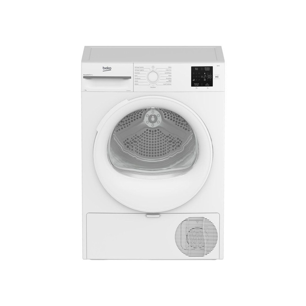 Seche-linge pompe a chaleur BEKO D3H19E01W Série bPro 500 - 9 kg - L60cm - Blanc