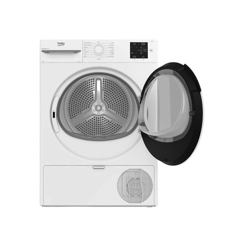 Seche-linge pompe a chaleur BEKO D3H19E01W Série bPro 500 - 9 kg - L60cm - Blanc