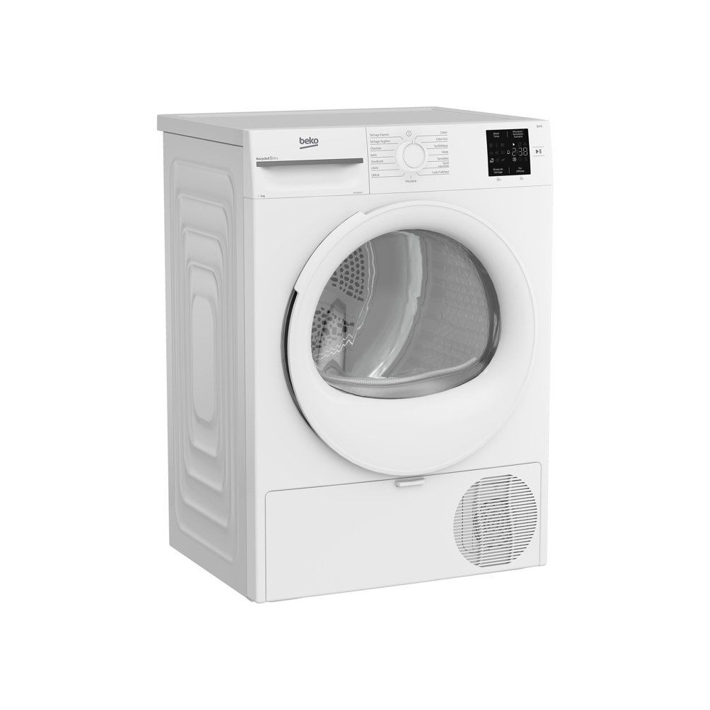 Seche-linge pompe a chaleur BEKO D3H19E01W Série bPro 500 - 9 kg - L60cm - Blanc