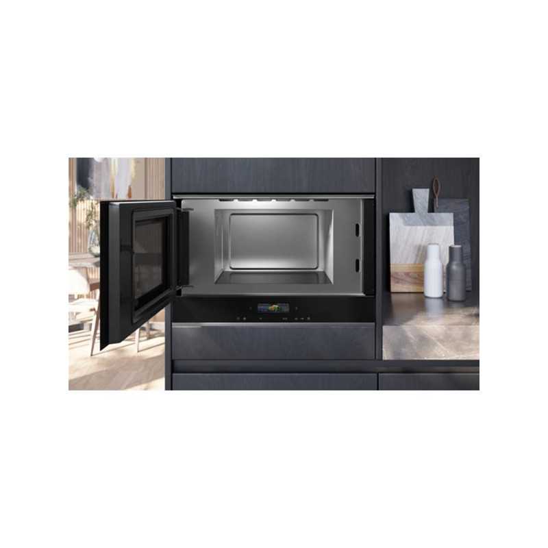 MICRO-ONDES ENCASTRABLE 21L CHAR G NOIR SIEMENS - BF722L1B1