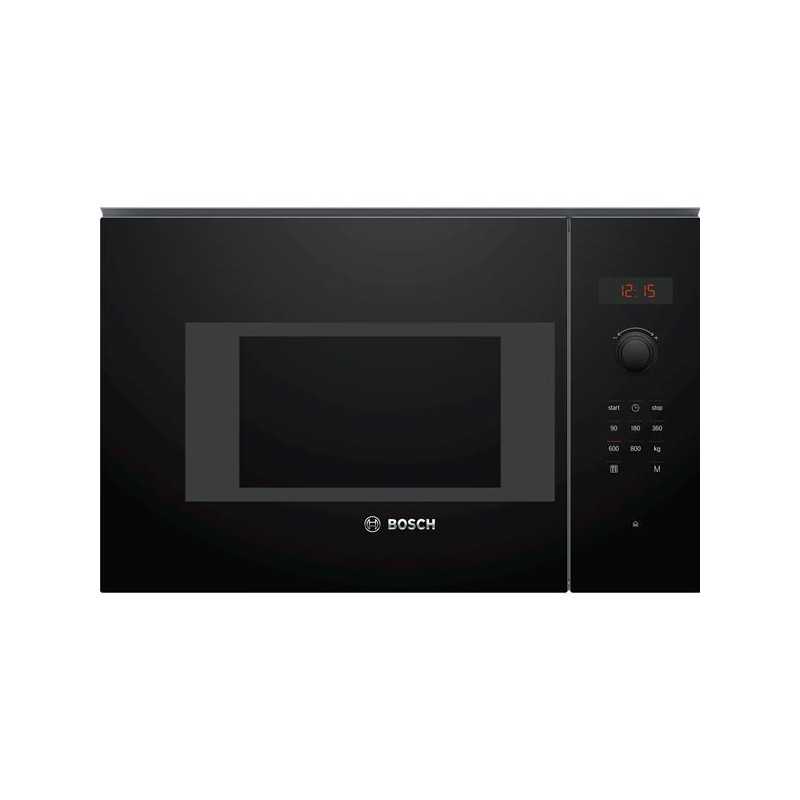 Micro-ondes simple encastrable - SER4 - Noir - Volume four (L): 20 l - BOSCH - BFL523MB1F