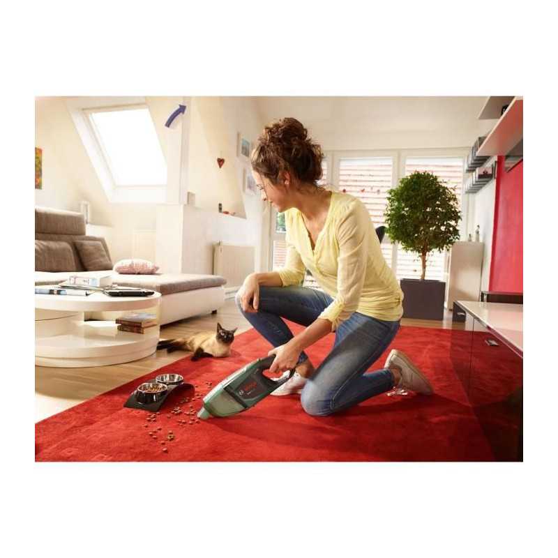 Aspirateur a main sans-fil Bosch - EasyVac 12 Livre avec 1 Batterie, Chargeur et Accessoires