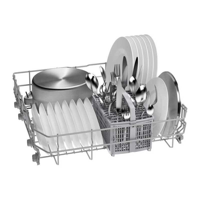 Lave-vaisselle tout intégrable - BOSCH SER2 - SMV2HTX02E - 13 couverts - EcoSilence Drive - 60 cm - 46 db - 5 programmes - Blan