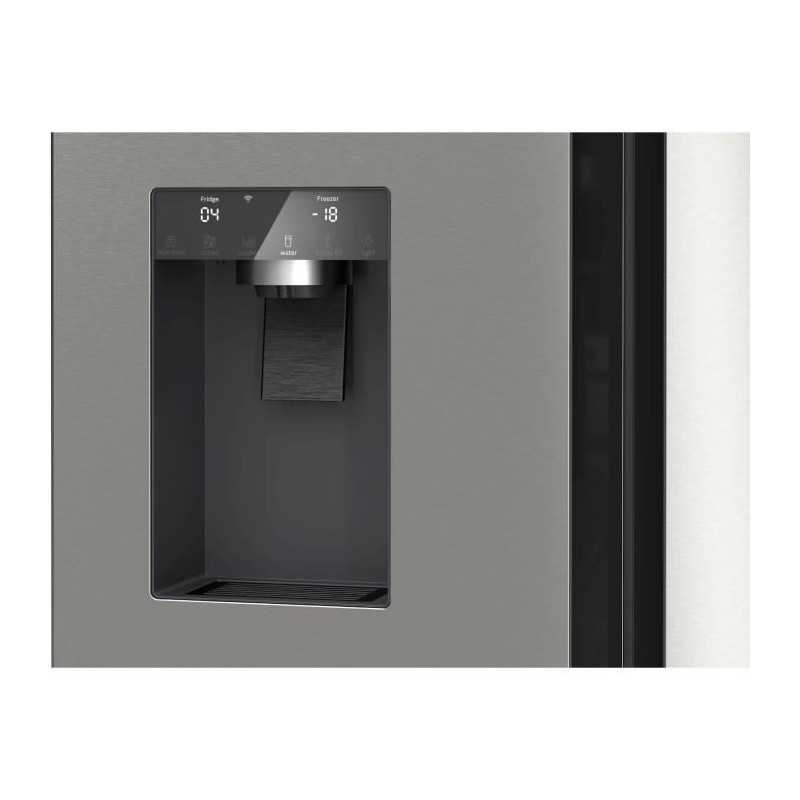 Réfrigérateur combiné - BOSCH SER6 - KFD96APEA - Multi-portes - Classe E - 375 L - 183 x 90,5 x 73,1 cm - Acier brossé