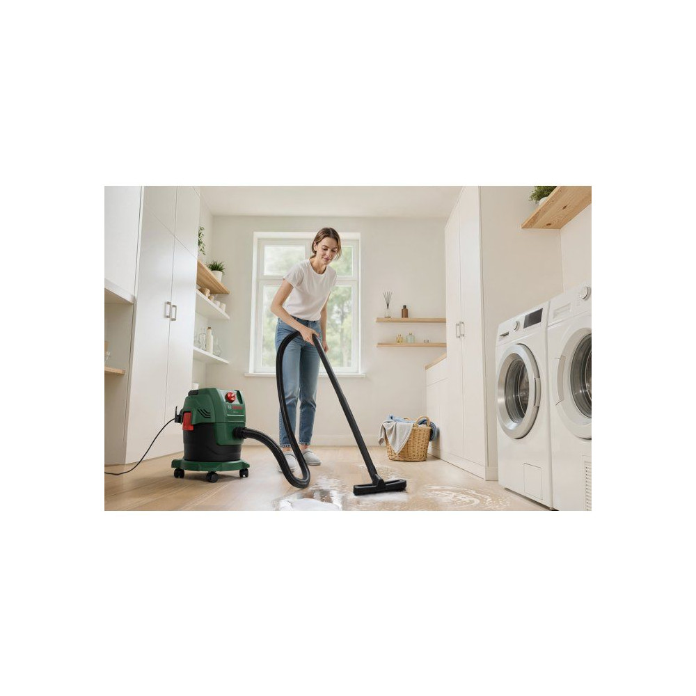 Aspirateur universel traineau BOSCH - PAS 15-200 - 1200W - 30 l/s - Réservoir 15L - 200 mbar