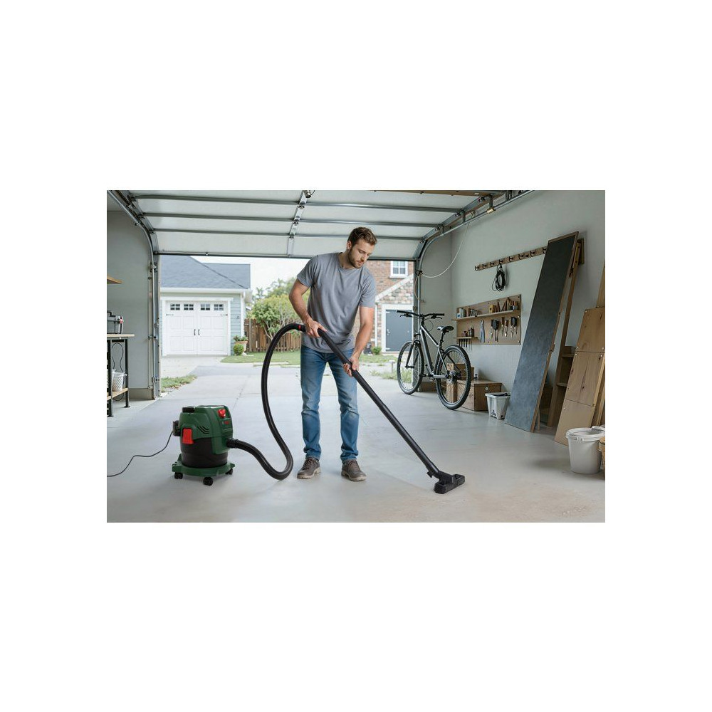 Aspirateur universel traineau BOSCH - PAS 15-200 - 1200W - 30 l/s - Réservoir 15L - 200 mbar