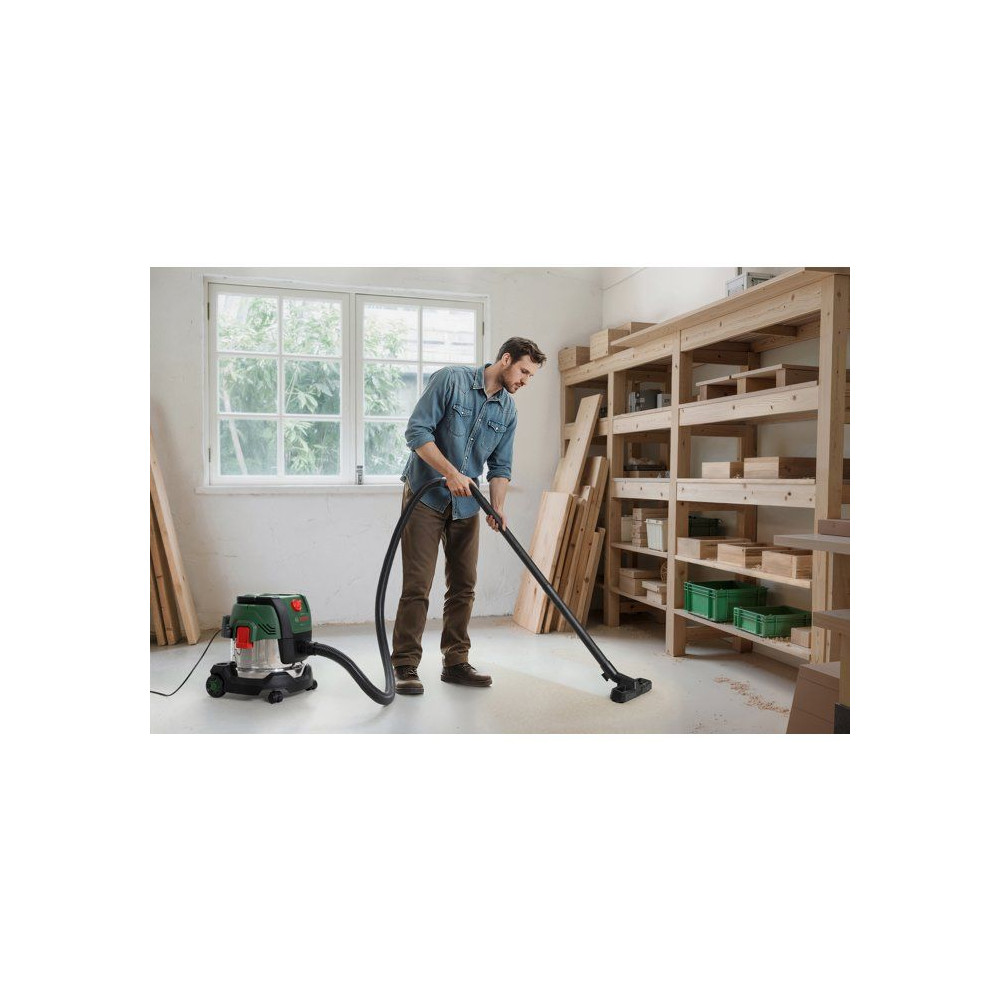 Aspirateur universel BOSCH - PAS 15-220PRS - 1300W - 65 l/s - Réservoir 15L - 220 mbar