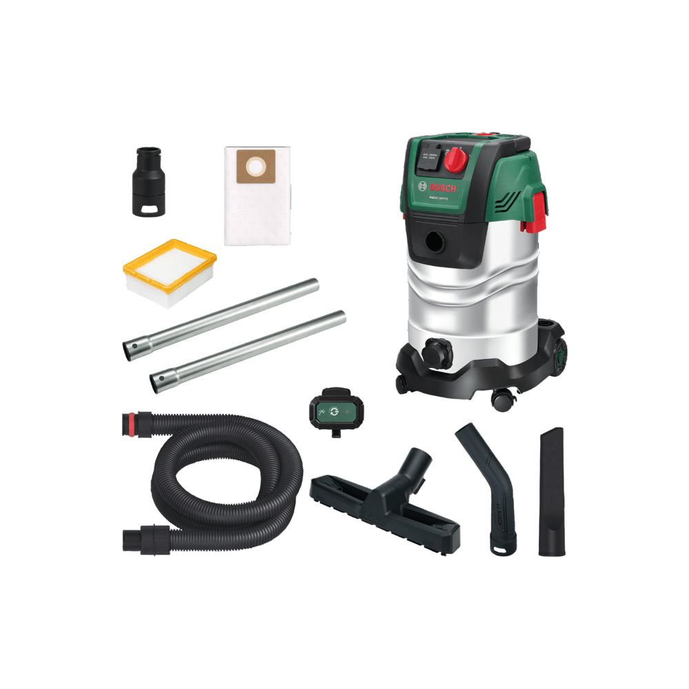 Aspirateur universel BOSCH - PAS 30-240PRS - 1300W - 67 l/s - Réservoir 30L - 240 mbar