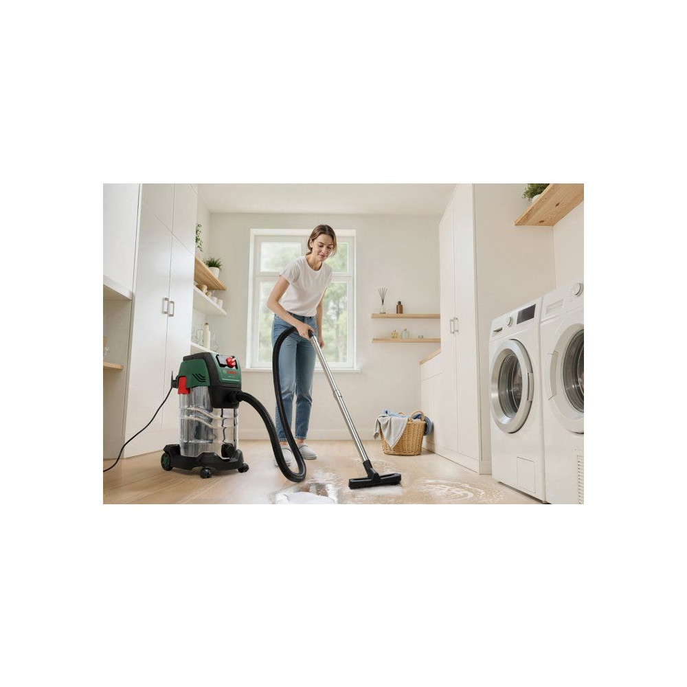 Aspirateur universel BOSCH - PAS 30-240PRS - 1300W - 67 l/s - Réservoir 30L - 240 mbar