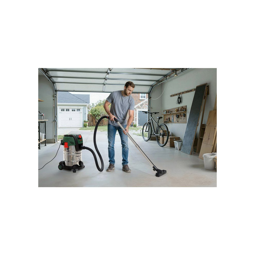 Aspirateur universel BOSCH - PAS 30-240PRS - 1300W - 67 l/s - Réservoir 30L - 240 mbar