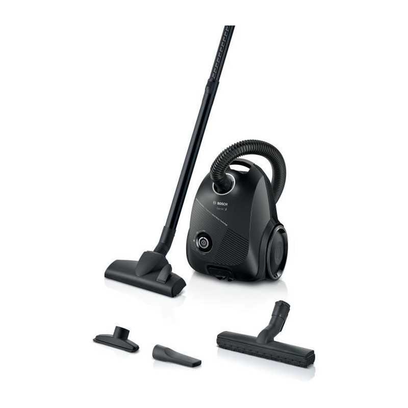 Nouveauté ! Aspirateur Traineau avec sac - BOSCH BGLS2BA1H Serie 2 - 600 W - Capacité du sac 3,5L - Filtre microfiltre lavable