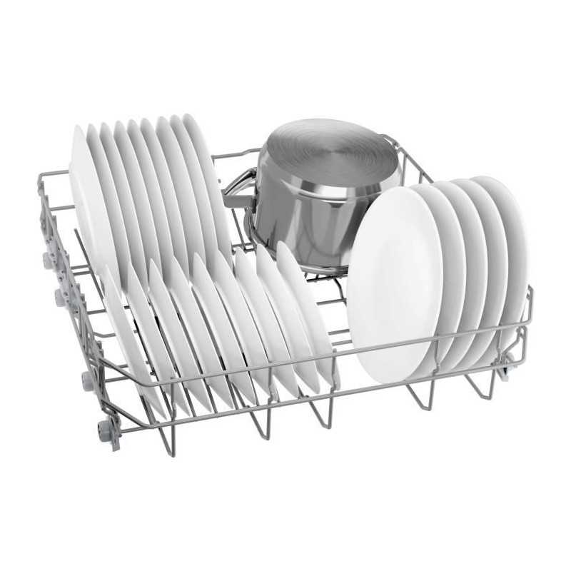 Lave-vaisselle pose libre BOSCH SMS2HVI02E SER2 - 14 couverts - Induction - L60cm - 46 dB - tiroir a couverts - Inox