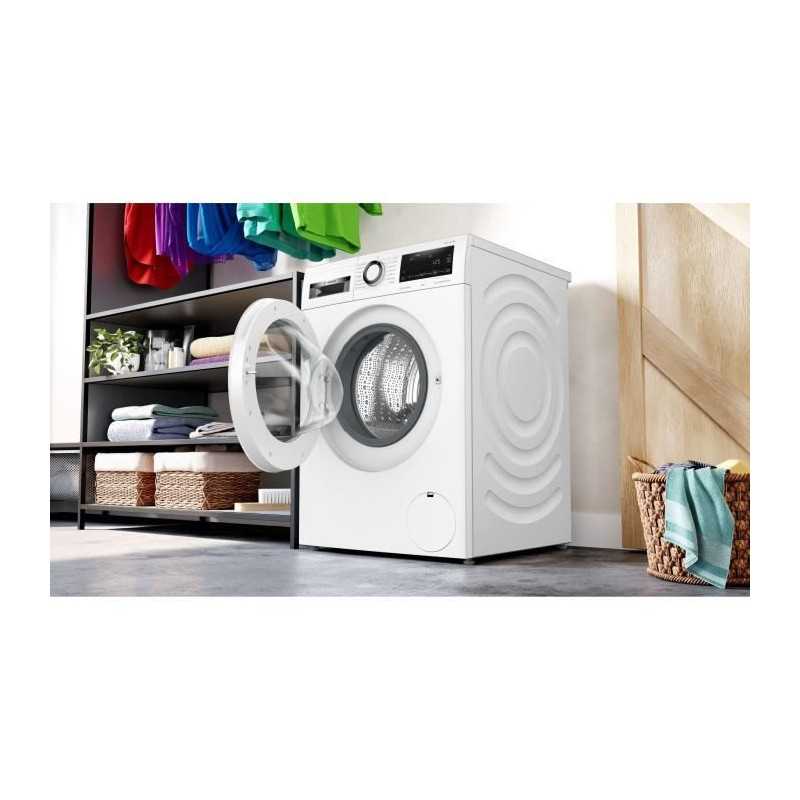 Lave-linge hublot BOSCH WGG244Z3FR SER6 - 9 kg - Induction - L60cm - 1400 trs/min - Classe A - Vapeur - Blanc