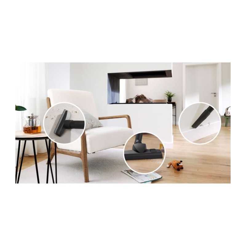 BOSCH Serie 4 BGB41BA1 - Aspirateur traineau sac - Rayon d'action 11 m - Capacité sac 4L - 75 dB - 700 W - Noir