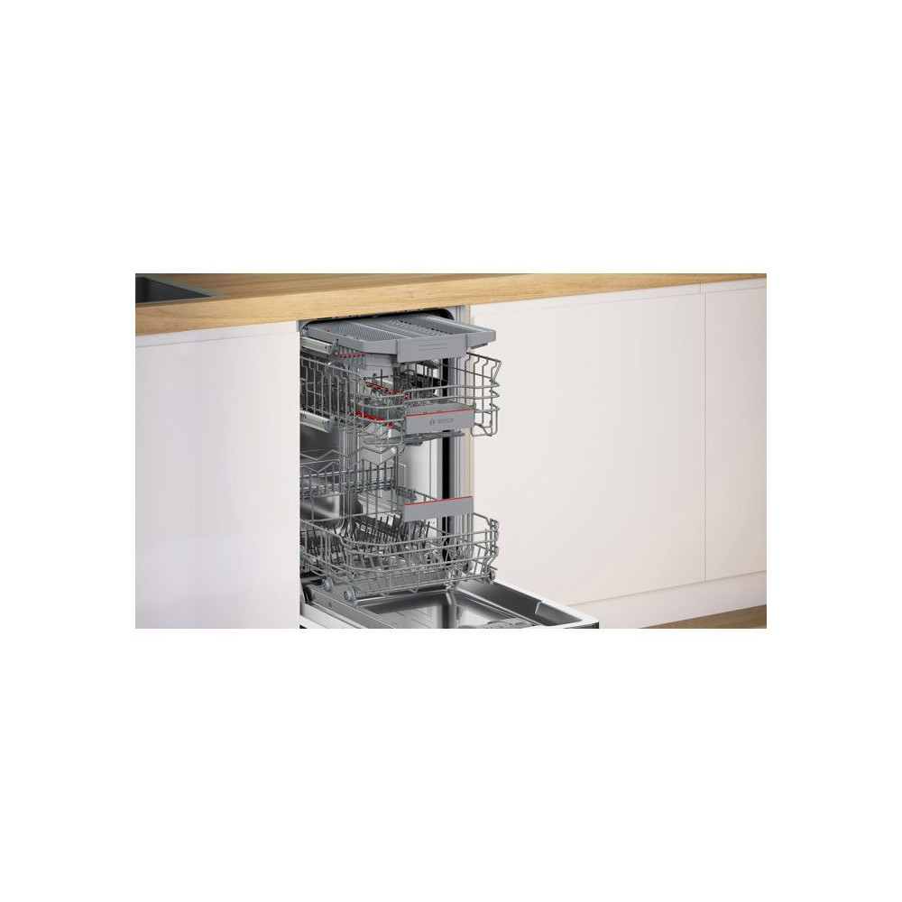 Lave-vaisselle semi-encastrable BOSCH SPI4HMS13E SER4 - 10 couverts - EcoSilence Drive - L45cm - 44 dB - tiroir a couverts