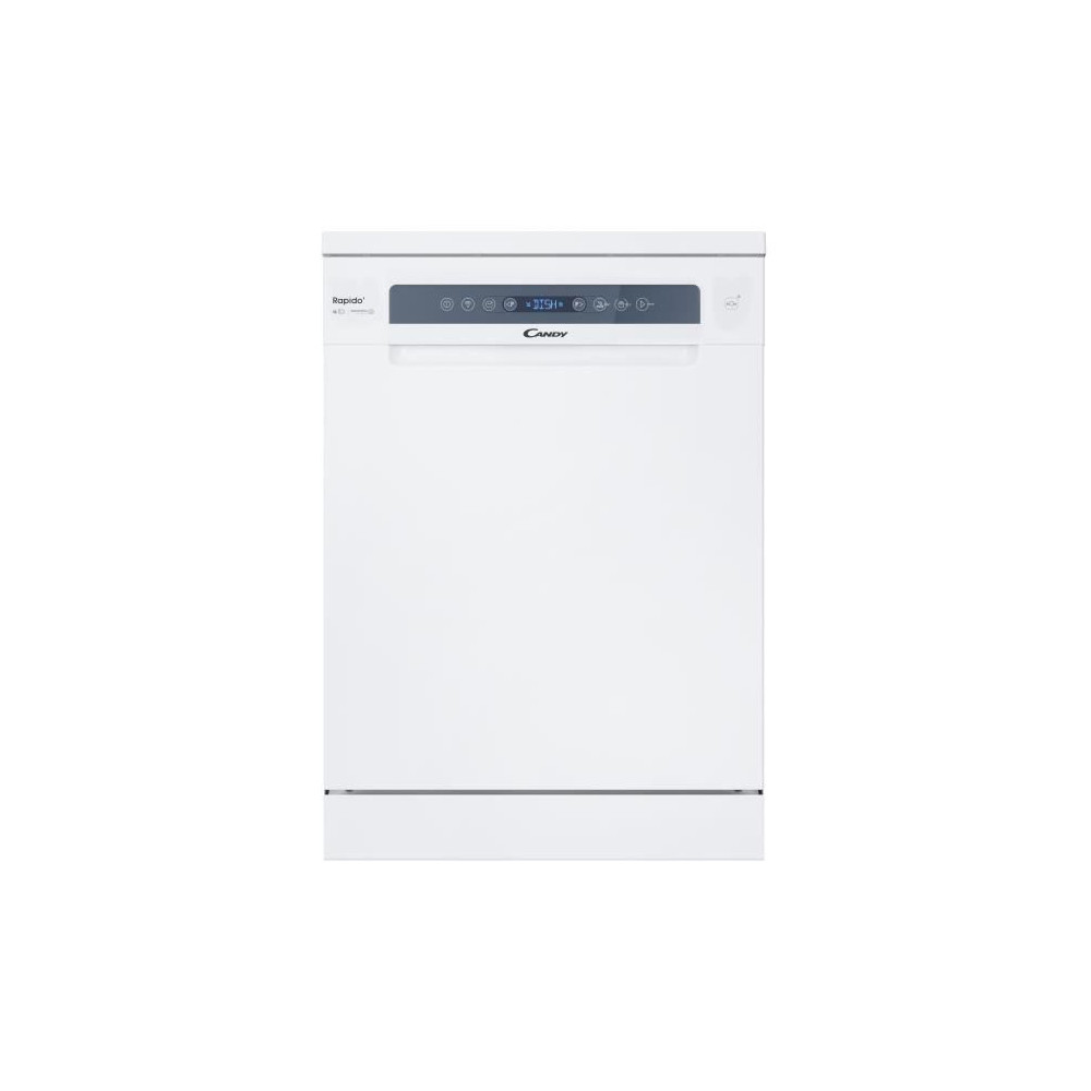 Lave-vaisselle pose libre CANDY CF6C4F0W - 16 couverts - 44dB - Maxi Cuve - Connecté - Blanc