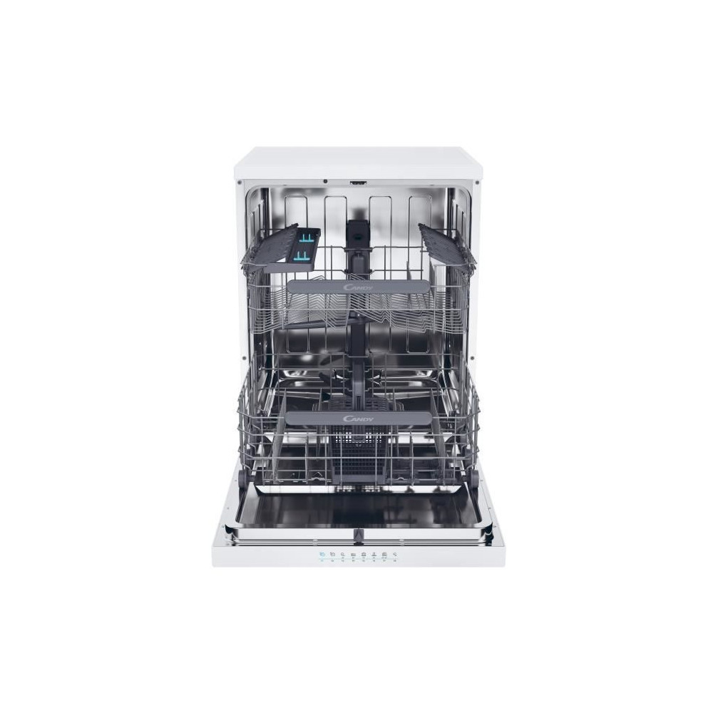 Lave-vaisselle pose libre CANDY CF6C4F0W - 16 couverts - 44dB - Maxi Cuve - Connecté - Blanc