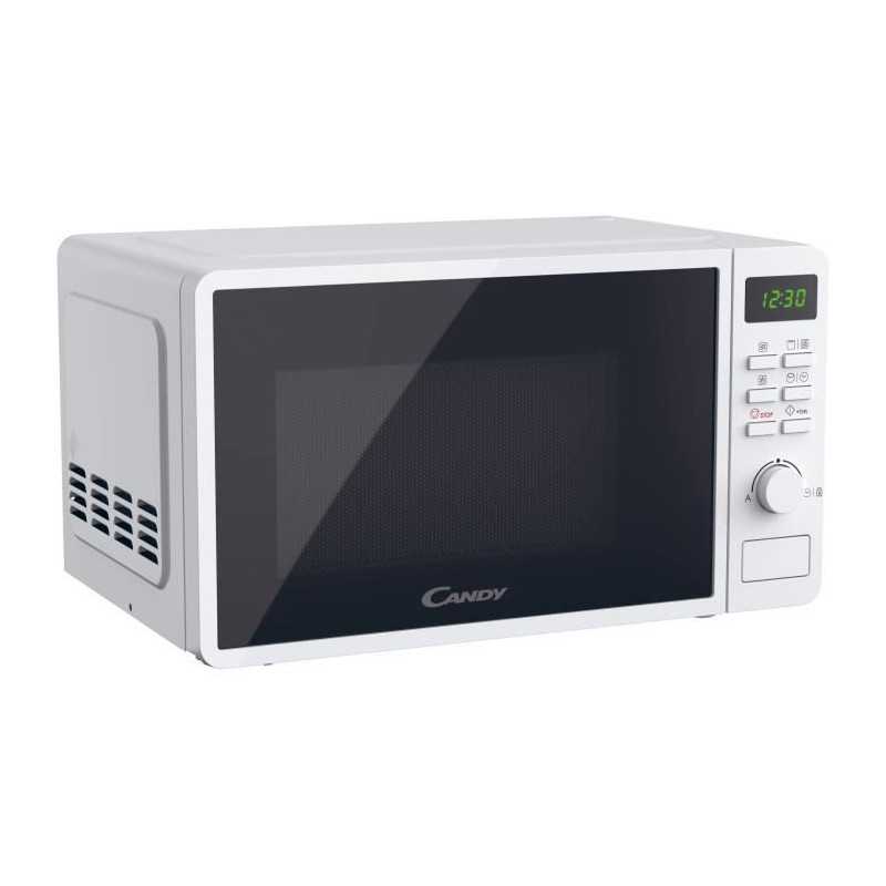 CMGA20SDLWLI Micro-ondes Gril CANDY Idea - 20L - MO : 700W - Gril : 800W - UI digitale - 5 niveaux de puissance - Blanc